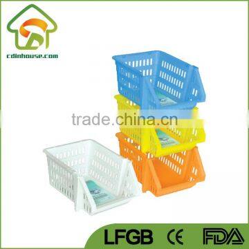 Plastic Stacking Vegetable Food Kitchen Storage Rack Stand Basket photo-3