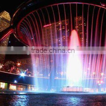 Optical fiber wall fountain