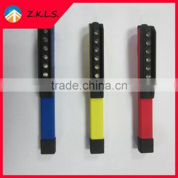 Colorful 6 LED Torch Rubber Print Light Pen photo-2