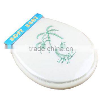 Embroidered PVC SOFT Toilet Seat Cover for Adult, 17"/19" Embroidered PVC Soft Toilet Seat, Embroidered Pvc Soft Seat photo-3