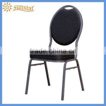 Indoor Furniture Black Color Steel Dining Chair