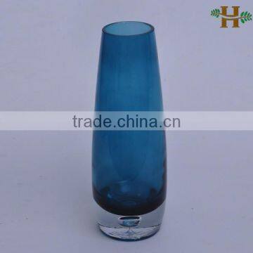 Mouth Blown Stained Glass Vases With Bubble photo-5