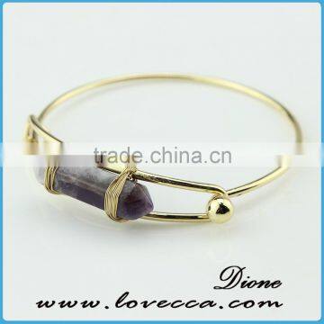 High Quality Fashion Bohemian Artificial Semi-precious Stones Turquoise Bracelet photo-2