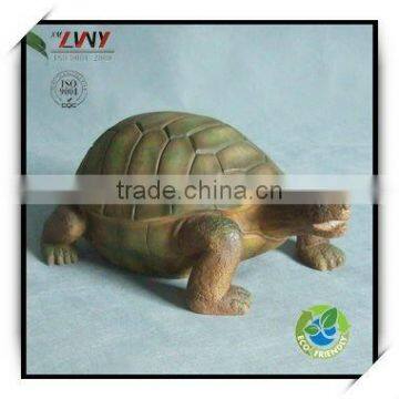 9 Inches green resin big turtle sculpture garden animal decoration