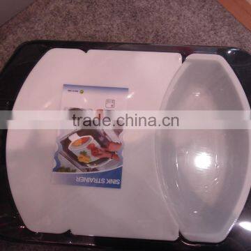 3 in 1 Flexible Plastic Cutting Board With Colander and Washing Basin photo-5