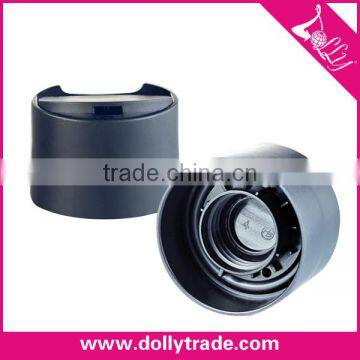 Black Double Layer Plastic Screw Cap for Bottle 24/410 Disc Top Cap