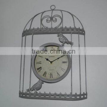 Metal Birdcage Wall Clock photo-4