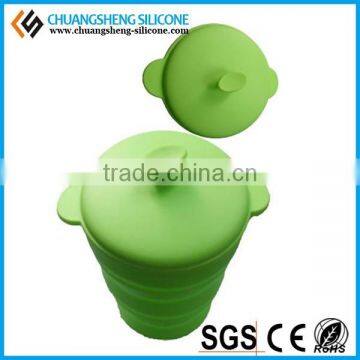 Green Silicone Foldable Pet Bowl photo-6