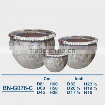 GLAZED CERAMIC OUTDOOR POT BN-G076 photo-3