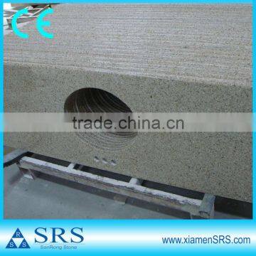 Golden sand stone prefab granite vanity top