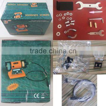 75mm 3in 200w Power Jewelry Mini Bench Grinder Machine Flexible Shaft Grinder Electric China Hobby Tools photo-5