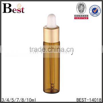 3 / 4 / 5 / 7 / 8 / 10ml Cosmetic Matt Golden Dropper Bottle Perfume Glass Amber Fragrance Perfume Glass Bottle Factory photo-5