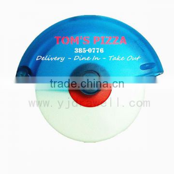 KA-4355 Personalized Transparent Handle plastic blade pizza cutter