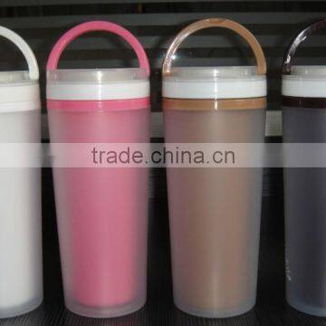 Oem Cheap 300ml Portable Double Layer Plastic Space Drinking Water Bottle Cup as Seen on tv photo-3