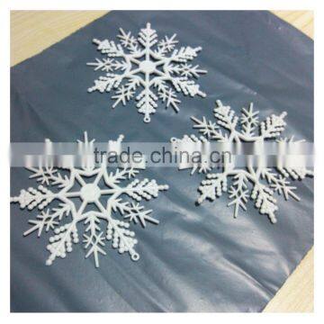 Christmas Tree Snowflake White Ornaments Hanging Decoration 10cm Festival photo-2