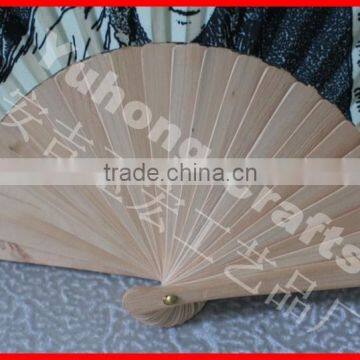 Environmental and Cheap Hand Folding Wood Fan photo-4