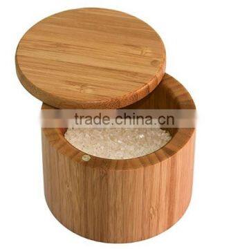 Wholesale Bamboo Salt Box/Bamboo Container/jar With Magnetic Lid photo-4