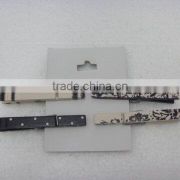 black/white design beautiful wooden clothes pegs/pins/clips