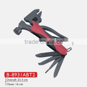 Black transform multi functioanl hatchet wrench hammer spanner screwdriver tool small hammer mill types B-8931ABT2