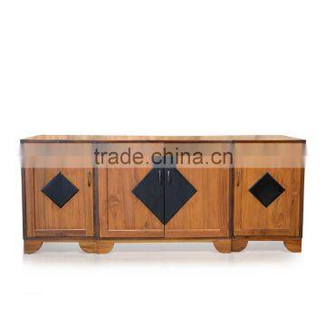 Buffet Console Brazil 4 Doors Natural Teak Wood Furniture photo-2