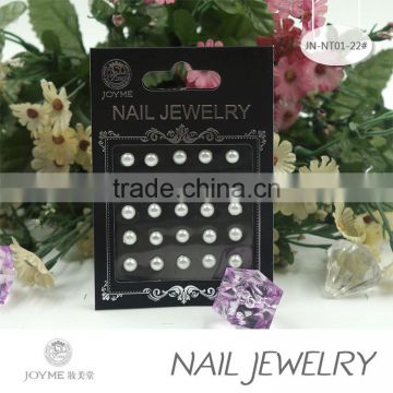 Bling Glitter 3D Pearl Charm Cute Tips Nail Stickers