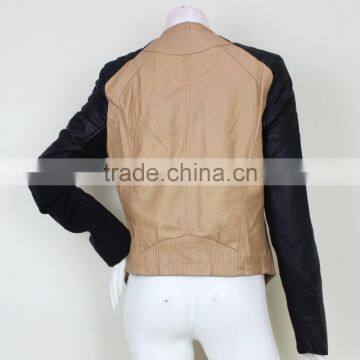 High Quality Washed Beauty PU Jackets Women Jacket photo-6