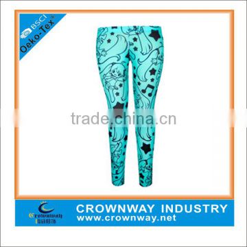 Custom Sublimation Printed Fitness Gym Leggings For Women