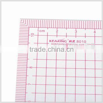 Kearing Soft Plastic Trasparent Sewing Quilting Ruler 110*150mm Built-in Calibration for Handicraft Pattern Making# 8010 photo-3