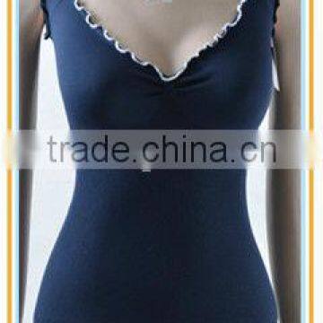 seamless singlet for ladies with lace