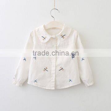 NEW Pictures of Girls Cotton Tops Wholesale Kids Weekday Fashion Back Neck Blouse Designs photo-3