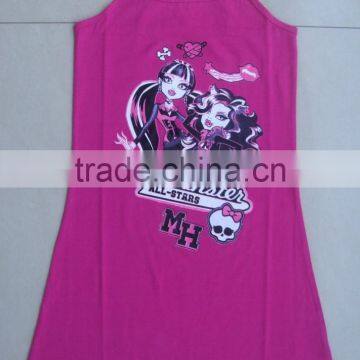 2015 Fashion Girls Sleeping Wear. Girls Cotton Night Dress photo-3