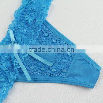 Stock Flowers Floral Print Lace Underwear Women Transparent Thongs Sey Women's Thong and G-String T Back Lingerie G String Panty photo-3