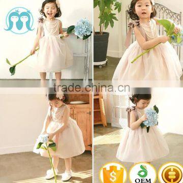 2017 Hot Kids Clothes Summer customize Casual Baby Girls Dresses Bow-knot party dress