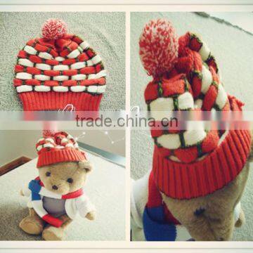 Free Knit Pattern for Hat Earflaps,knit Hat With Ball Top,winter Knitted Black Ski Mask Hat Knitting Pattern photo-6