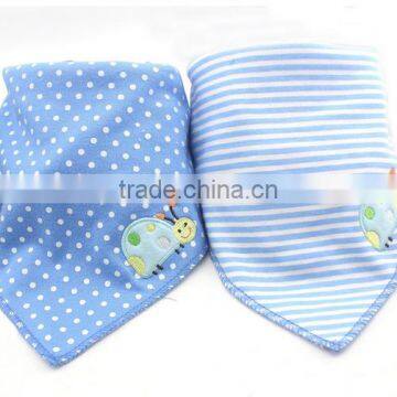 China Cute Baby Gift Applique Cotton Custom Absorbent Dribbler Wholesale Bandana Baby Bibs photo-5