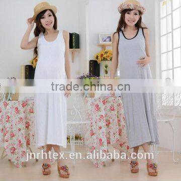 Plain100%Cotton dresses for pregnant women