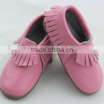 Wholesale Durable Fashion Hard Sole Toddler Baby Handmade Leather Shoes photo-2