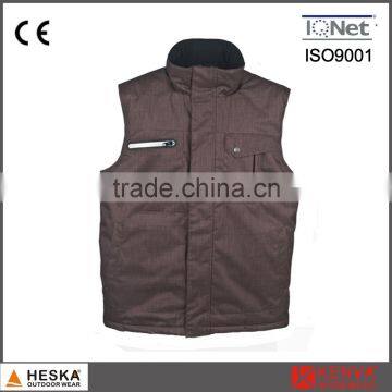 OEM Customize Workwear Men Winter Vest Padded Bodywarmer With Waterproof photo-2
