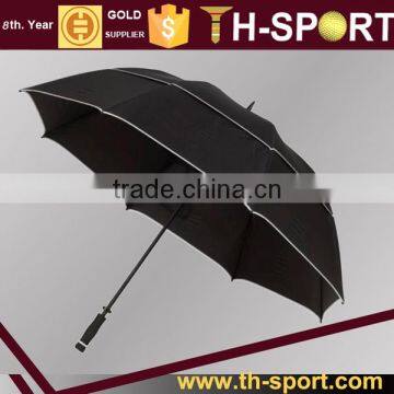 190T pongee Material golf umbrellas Type black Umbrella