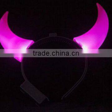 High Quality Plastic Led Ox Horn Halloween Party Headband photo-2