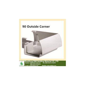 pvc rain gutter water system and accessories with factory price for sale in shandong, View pvc rain gutter