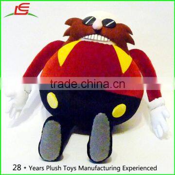 custom stuffed big tummy robotnik eggman plush toy