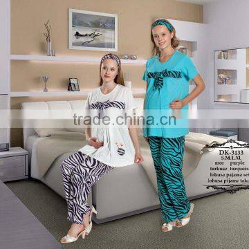 2016 model turkish cotton maternity pyjama for women