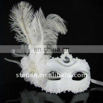 TZ-B18 Ostrich Hair Party Mask