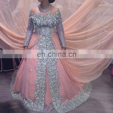 wedding moroccan kaftans stone work 2016-2017