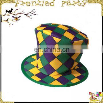 Wholesale Mardi Gras Color Top Hat FGH-1036