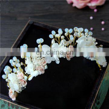 Fashion Bride Headband Wedding Jewelry Set Mori Bridesmaids Headdress Accessories photo-5