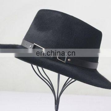 Ladies Formal Fashion Spring Wool Fedora Hat photo-2