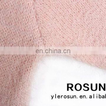 High Fashion Womens Clothing Pure Color Cardigan Hand Knitted Sweater photo-6