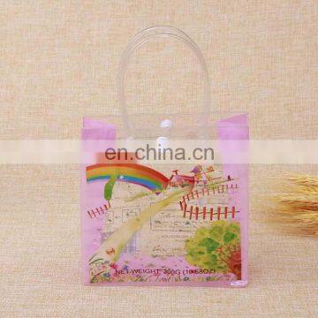 Eco-friendly Square Pvc Bag Clear Custom Gift/jelly/toys/cloth Packaging Bag With Handle photo-2